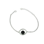 Load image into Gallery viewer,  Pulsera de Plata con Círculo de Lava - ENSO