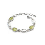 Load image into Gallery viewer,  Pulsera olivina ovalos