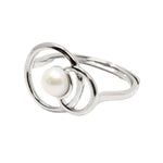 Load image into Gallery viewer, Silver and pearl ring
