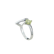 Anillo plata olivina engarzada rombo2