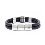 Load image into Gallery viewer, Smooth double leather bracelet 3pcs
