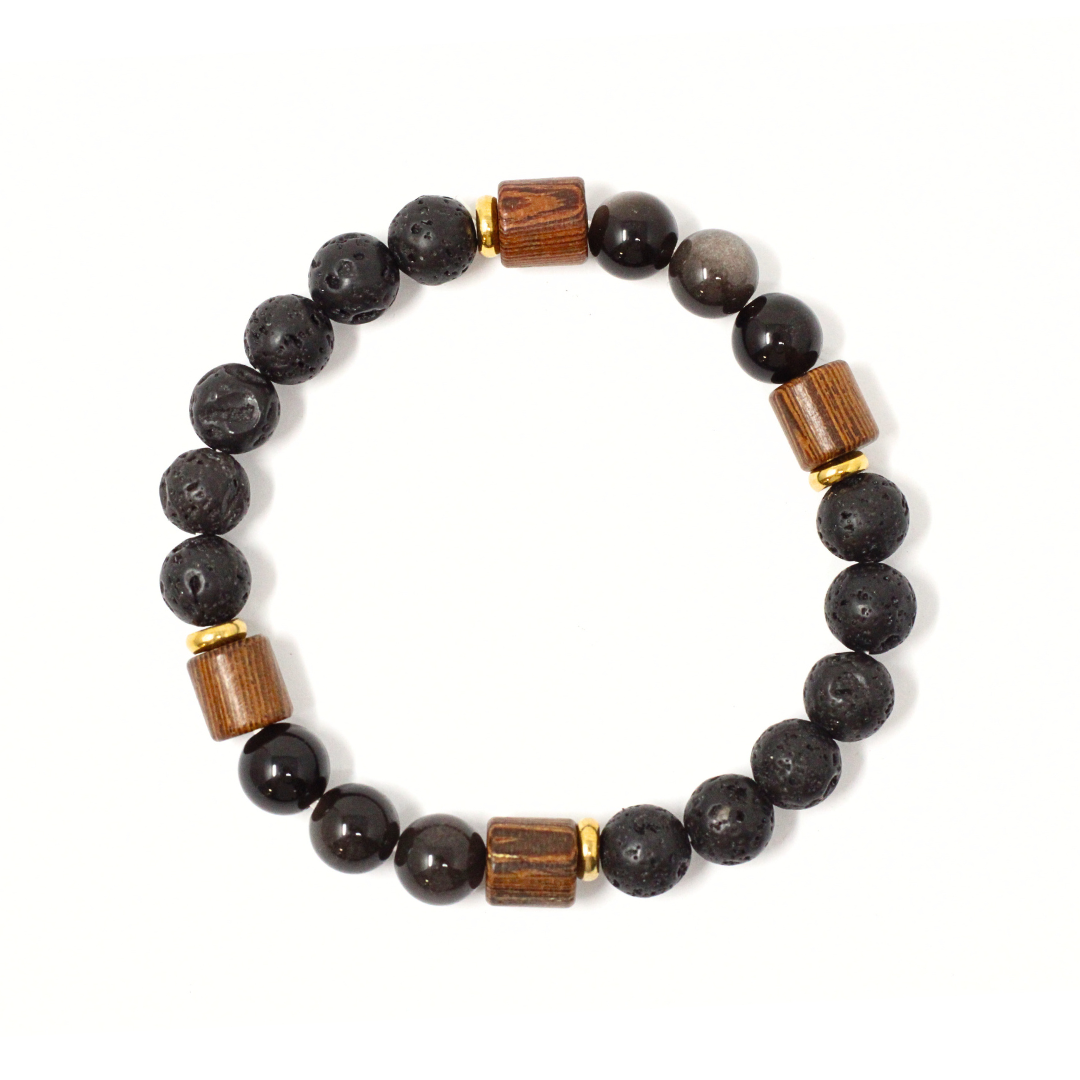 Brazalete hombre lava madera palmera