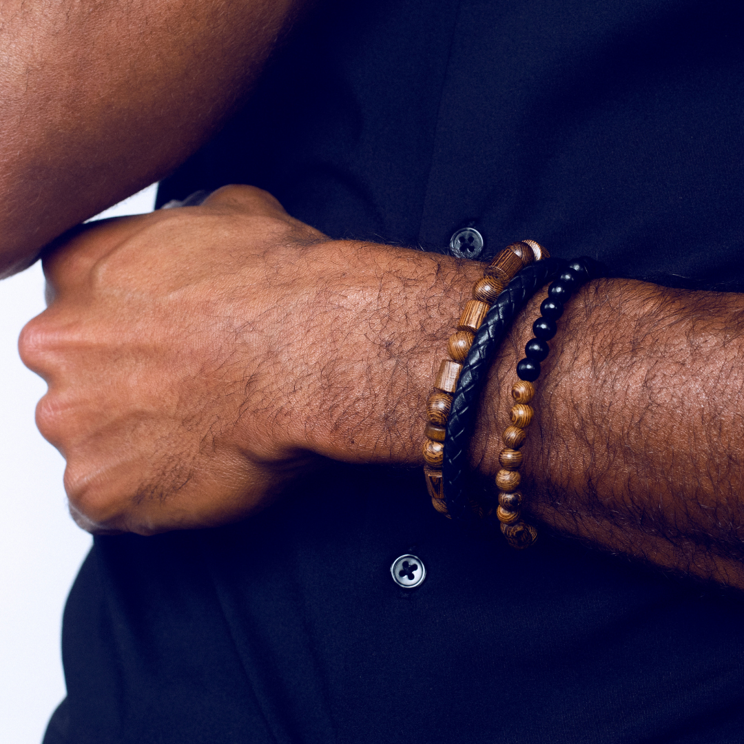 Brazalete hombre madera palmera