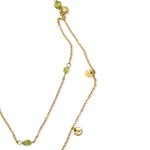 Load image into Gallery viewer, Double olivine gold plated steel pendant
