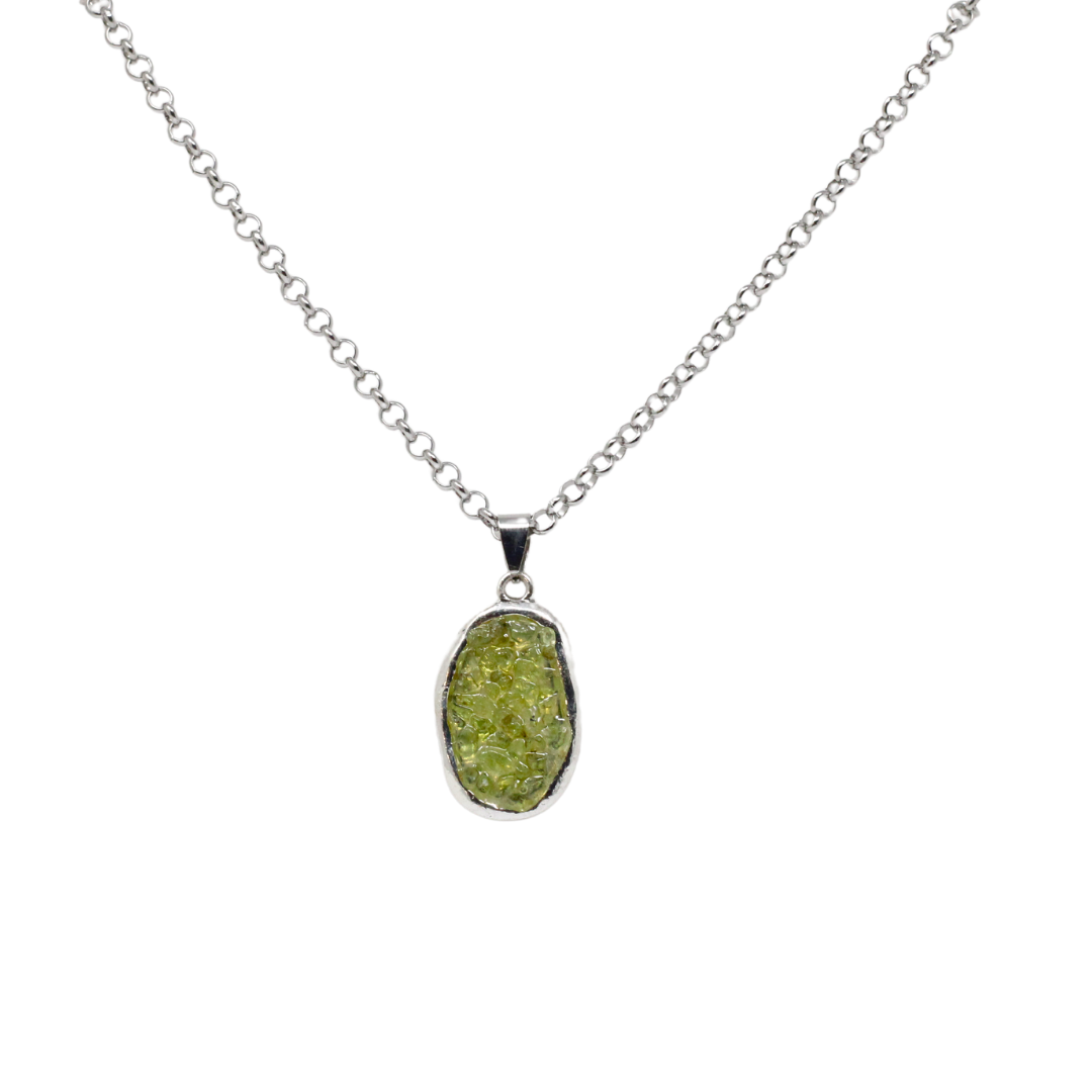 Peridot pendant set