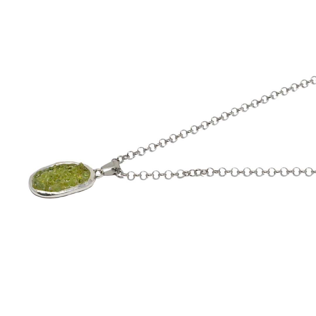 Peridot pendant set