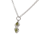 Load image into Gallery viewer, Peridot X chips pendant
