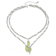  Colgante doble olivina