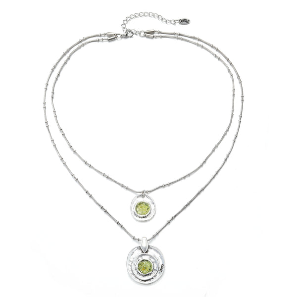  Colgante doble olivina