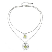  Colgante doble olivina