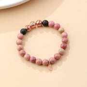 Pulsera de Cuarcita Rosa con Aromaterapia