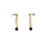 Load image into Gallery viewer, Lava spike gold plated steel earrings

