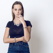 Lava circle pendant set