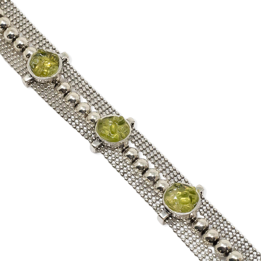 Peridot metal bracelet