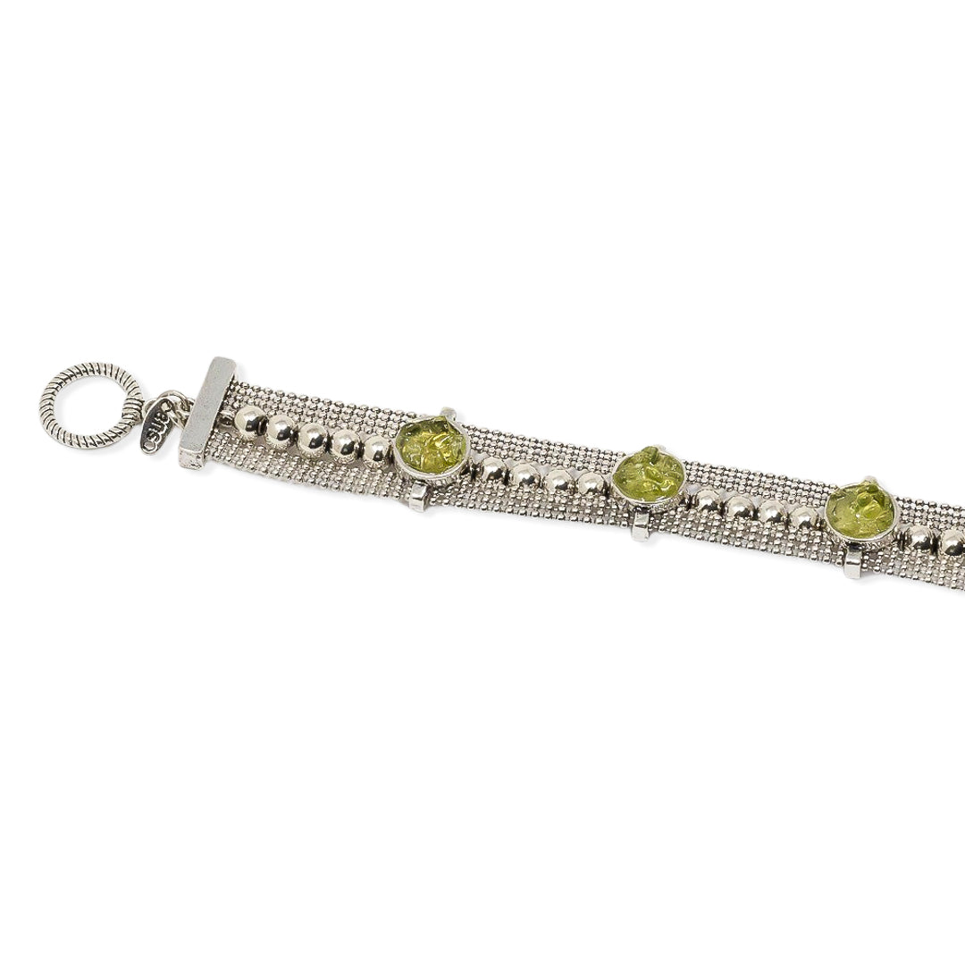 Peridot metal bracelet