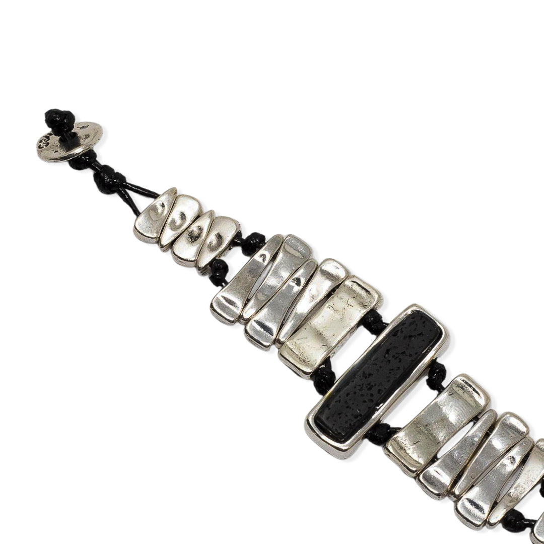 Lava rectangle zamak bracelet