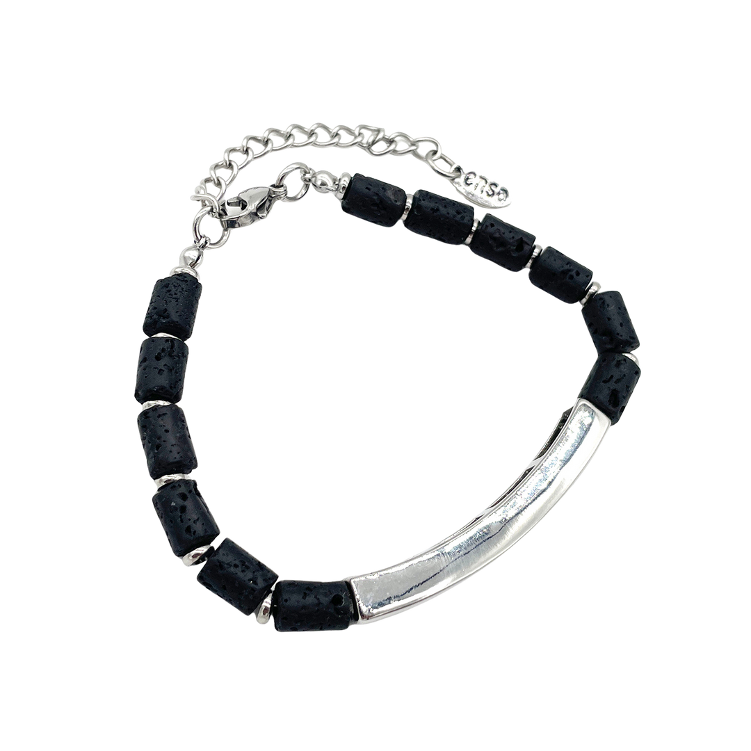 Pulsera de lava cilindros