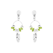  Pendiente olivina pluma