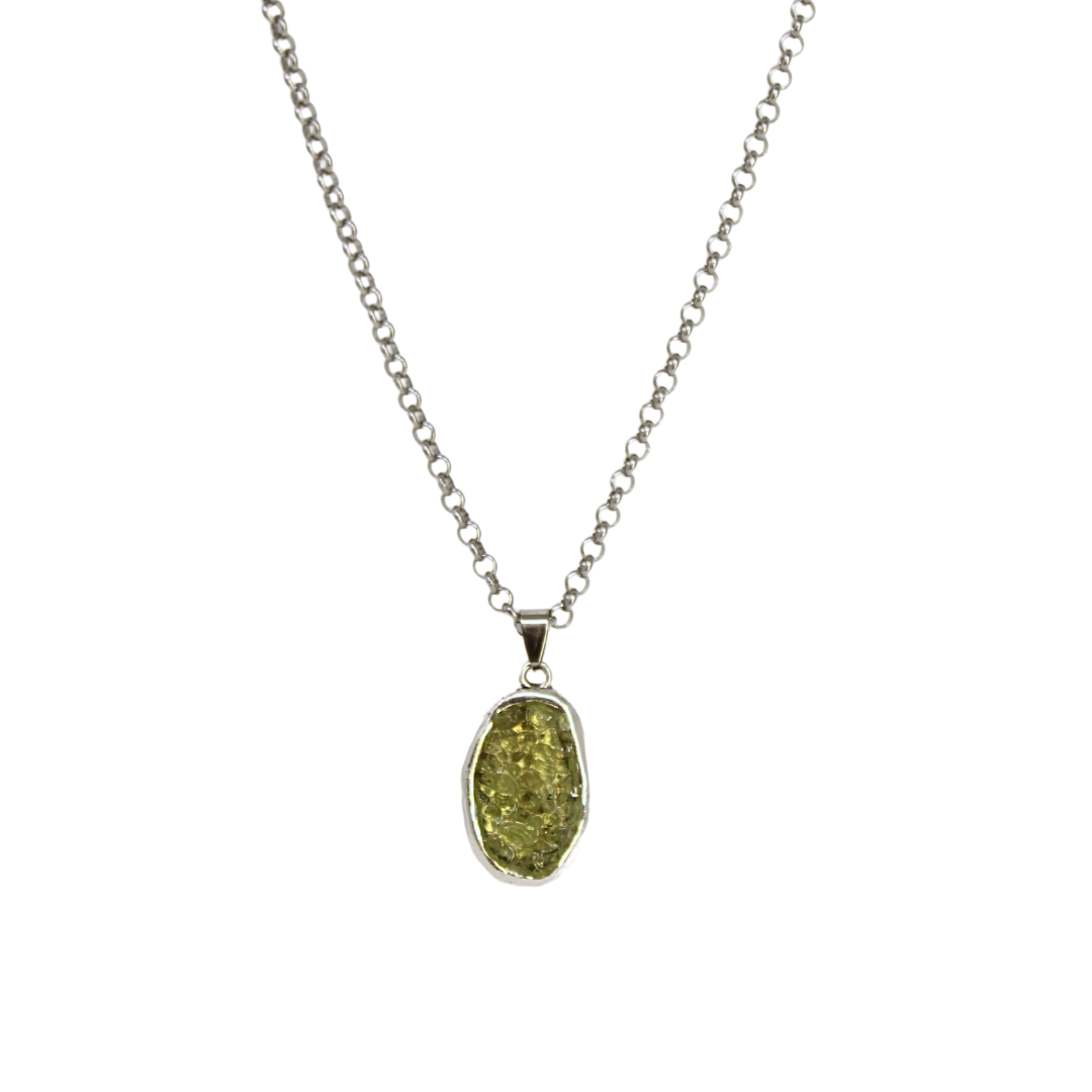 Peridot pendant set