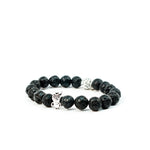 Load image into Gallery viewer, Owl lava beads bracelet
